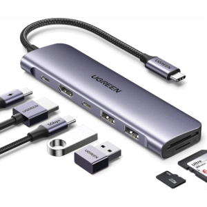 Ugreen Hub USB‑C 7‑en‑1 Revodok – Docking Station, PD 100 W