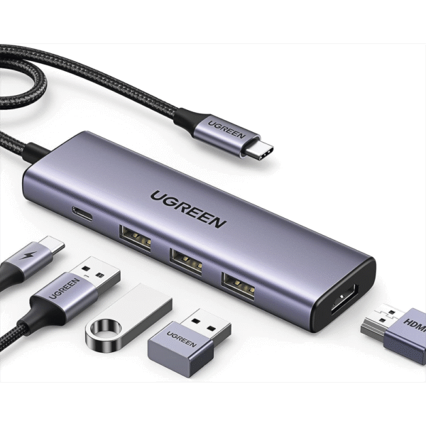 Ugreen Hub USB‑C 5‑en‑1 – Docking Station Compacta
