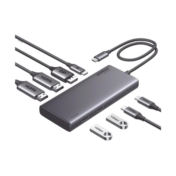 Ugreen Hub USB‑C 8‑en‑1 Revodok 308 – Docking Station, PD 100 W