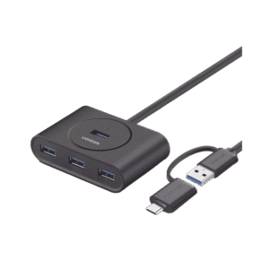 Ugreen Hub USB‑A y USB‑C 4‑en‑1 – USB 3.0 Alta Velocidad
