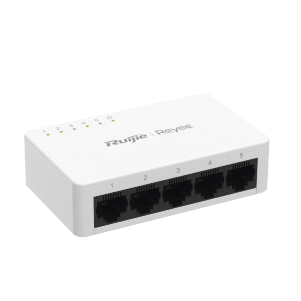 Ruijie Switch No PoE RG‑ES05G‑L – 5 Puertos Gigabit No Administrado