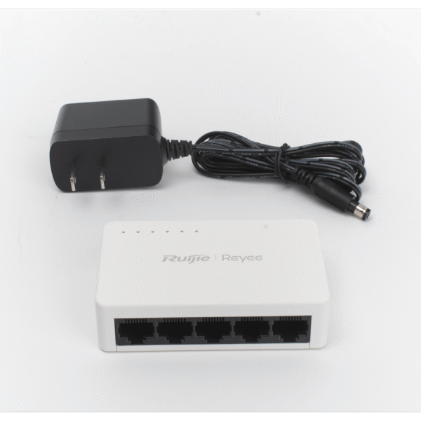 Ruijie Switch No PoE RG‑ES05G‑L – 5 Puertos Gigabit No Administrado